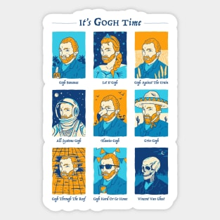 It's Gogh Time Sticker